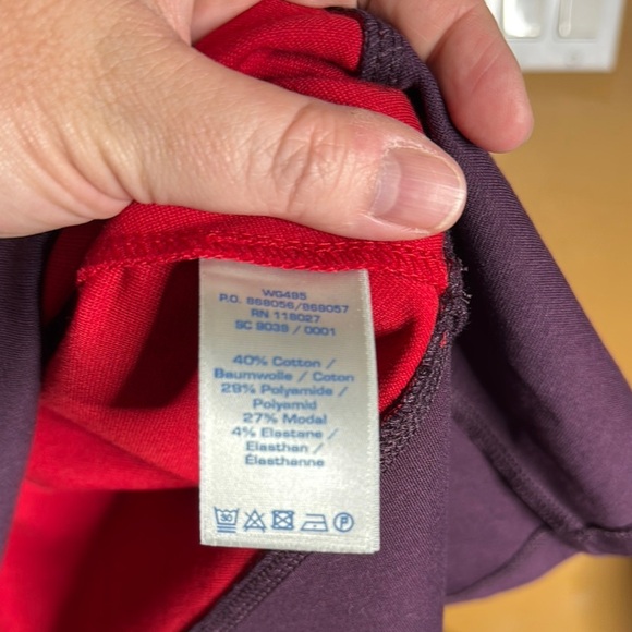 Boden Colorblock Red and Purple Women's Skirt Size 18L - Picture 3 of 6